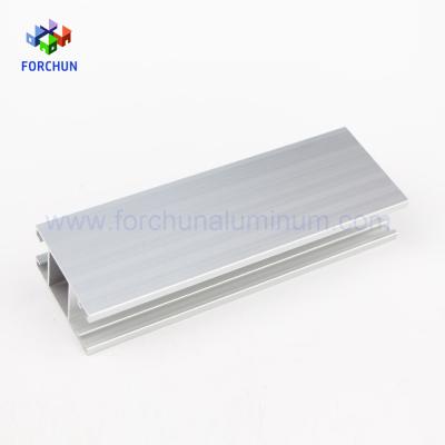 China door & Window Anodized Matt Silver Aluminum Profiles For Making Windows Frame / Blinding Aluminum Windows for sale