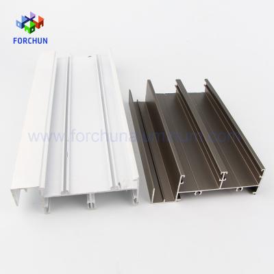 China door & Window 6000 Series Aluminum Profiles And Windows Track / Rail Sliding Doors for sale