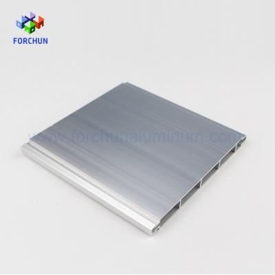 China door & Window Electrophoresis Extruded Aluminum Plank / Panel Profile For Garage Doors for sale