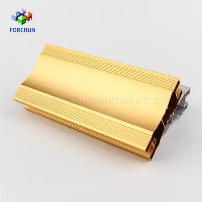 China door & Bright Gold Anodized Aluminum Window Profile For Making Windows And Doors for sale