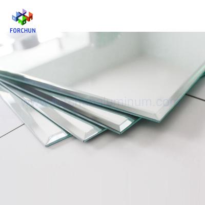 China Minimalist 3MM Double Coated Aluminum Mirror Glass One Way Mirror Glass for sale