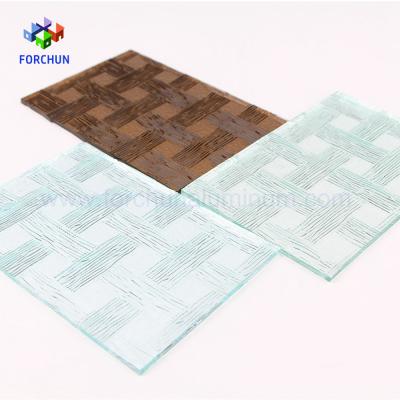 China Furniture 4mm 5mm 6mm Tempered Patterned Glass For Home Decoration Window Glass for sale