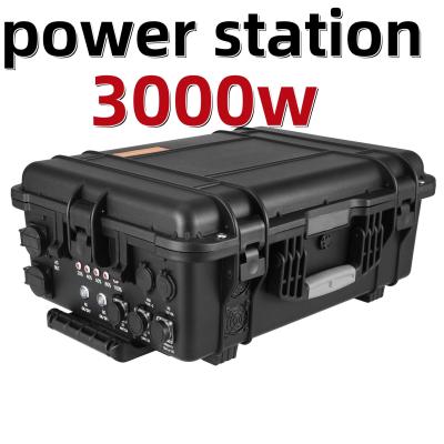 China Customization 3000W Power Station Wheeled Trolley Power Supply for 220V Outdoor Camping for sale