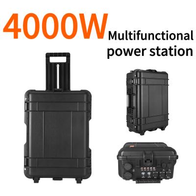 China 4000W Portable UPS Energy Storage Power Supply 5000W 3000W 2400W 1500W 500W 300W Lithium Solar Portable Power Station for sale