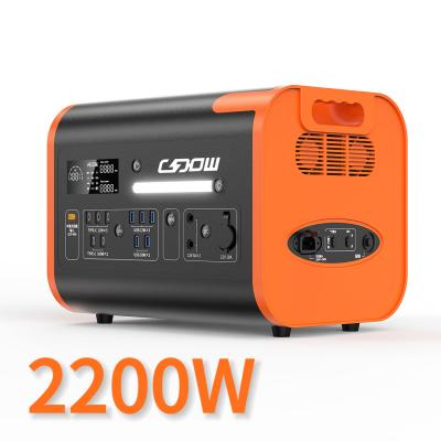 Cina 800W Max Car e carica solare 2000W High Capacity Quick Charging Power Bank Station in vendita