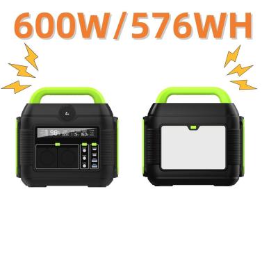 China Recyclable 600W/160000mAh Fast Charging Power Station 110V Portable AC/DC/USB/Type-C Power Bank S6 for sale