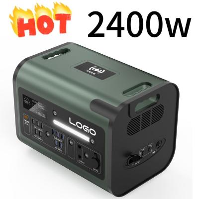 Κίνα 2400W εξωτερικός κινητός σταθμός ενέργειας με προσαρμόσιμο τύπο C και χρόνο φόρτισης 90 λεπτών προς πώληση