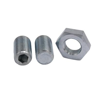 China Flat Custom bolt nut Hexagon head headless screw setting screw for sale