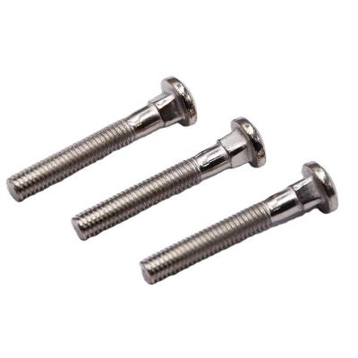 China T-type High quality nickel plated carriage screws half round head square neck screws for sale