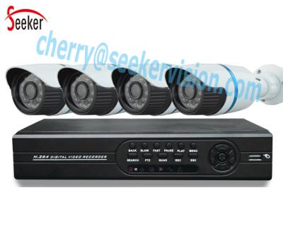 China CCTV Security 4ch CCTV AHD DVR Kit 960P Waterproof Bullet Home Surveillance Mobile Phone View for sale