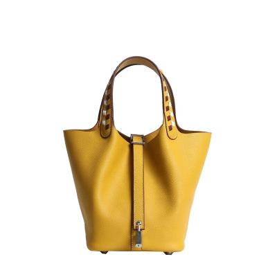 China Fashion Leather Tote Bag For Women Bucket Bag Shoulder Shopping Fashion Tote Bag for sale