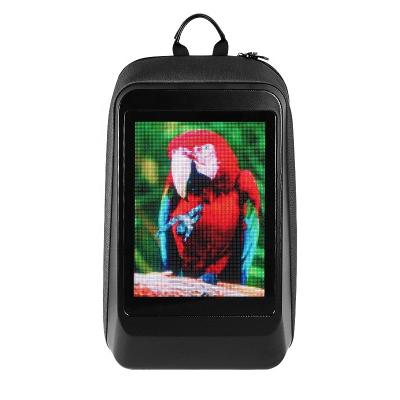 China Waterproof LED Backpack Black King Kong With New Fashion Led Light Advertising Child's Business Bag School Led Backpack for sale