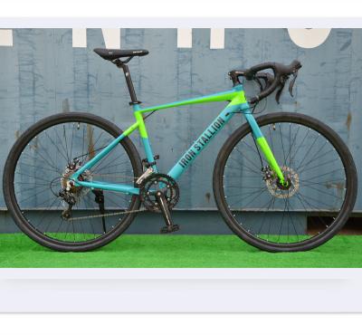 China Steel 700C green color high quality alloy sport bikes Hot sales new bike racing bicycles for sale for sale