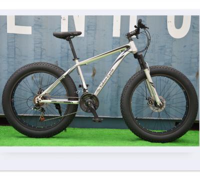 China Aluminum Alloy 26inch Silver color Snow bicycle with good quality fat bicycle for sale Cycles for sale