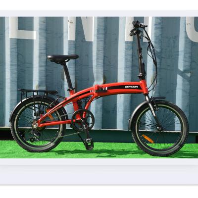 China Aluminum Alloy 20inch alloy folding Electric bikes bicycle E-bike with steel folding fork for sale