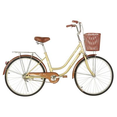 China High carbon steel 24 26 inch Ladies bicycle city bike fashion lady bike bicicleta vintage/OEM bicycle for women made in China for sale