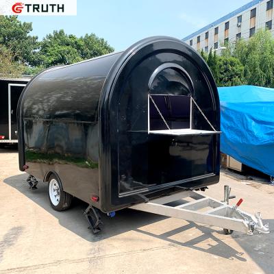 China Vegetable Processing Plant Snack Trailer Hot Dog Food Truck Vending Coffee Cart Trailer for sale