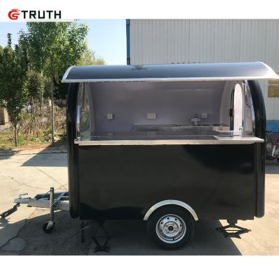 China Vegetable Processing Factory USA Street Taco Ice Cream Fast Food Truck Trailer Standard Outdoor Cart On Hot Sale for sale