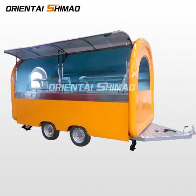 China Vegetable Processing Plant Customized Small Food Truck Scooter Trailer Mobile Food Vending Trailer for sale