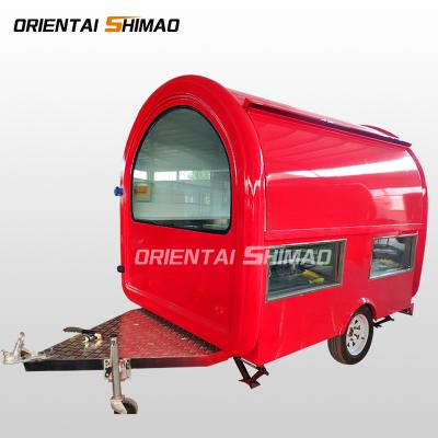 China Vegetable processing factory hot sale street food cart pizza food trailer for fast food for sale