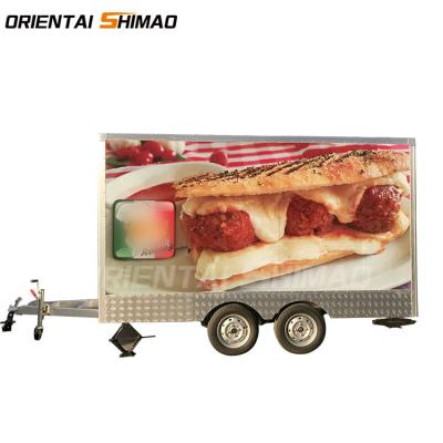 China Factory direct discount Australia standard mobile snack food ice cream food trailer cart for sale