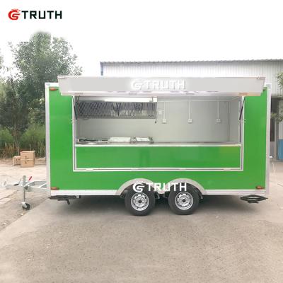 China Multi-Functional Food Truck New Low Price Vegetable Processing Factory Discount Mobile Cart Fast Food Coffee Ice Cream Trailer On Hot Sale for sale