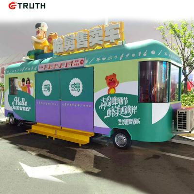 China Vegetable Processing Plant Hot Sale FoodTruck Food Trailer Mobile Vending Hand Push Food Cart For Sale for sale