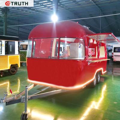 China Mobile vegetable processing plant ice cream hot dog shawarma burger food truck food trailer for sale for sale