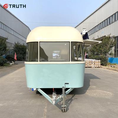 China Vegetable processing plant customized outdoor mobile food truck kitchen food cart trailer for sale for sale