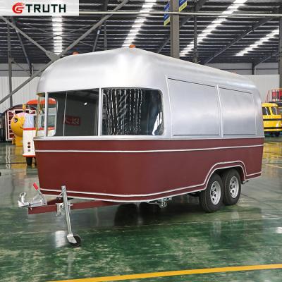 China Vegetable processing plant factory direct sale airstream food trailer fully equipped concession trailer food van truck for sale AU for sale