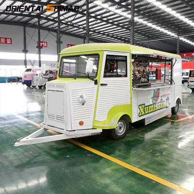 China Mobile vegetable processing factory ice cream trailers fast food cart kitchen van food truck for sale USA for sale