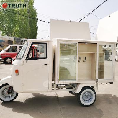 China Vegetable Processing Factory Best Selling Three Wheels Mobile Food Tricycle Beer Bar Wine Food Vending Truck for sale