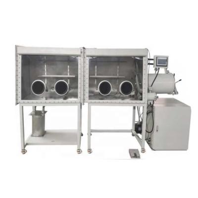 China Humidity 304 Stainless Steel Less Than 1PPM Lab Battery Vacuum Glove Box With Dry Gas Circulation for sale