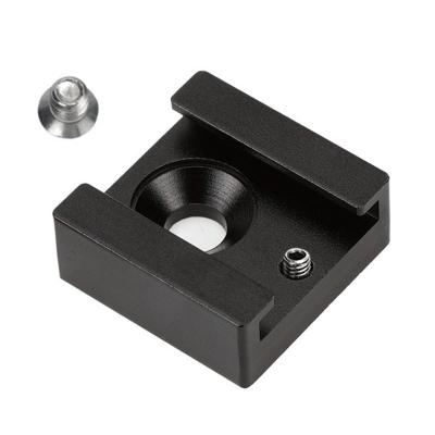 China drop& Shock Resistance Camera Accessories 1/4 Female Thread Convert To Shoe Mount Bracket Cold Mount for sale