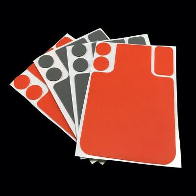 China Factory Wholesale Price Eco-Friendly Custom Die Cut Mat Backed 3M Self Adhesive Silicone Plate for sale