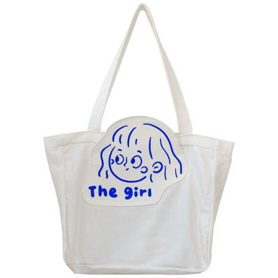 China Fashion Promotion Custom Women's Natural Durable Cotton Canvas Shopping Tote Bag For Boutique for sale