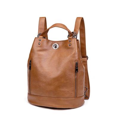 China 2020 Wholesale New GENUINE LEATHER Women Bucket Bag Women's New Mother Bag Drop Fashion Packing Handle Shoulder Cross - Body Bag for sale