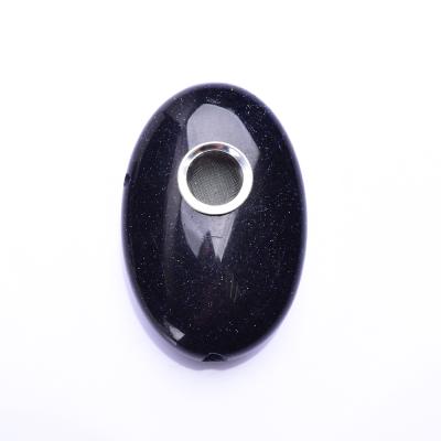 China Wholesale Blue Stoneware Smoking Accessories Crystal Smoking Pipe Eco - Friendly for sale