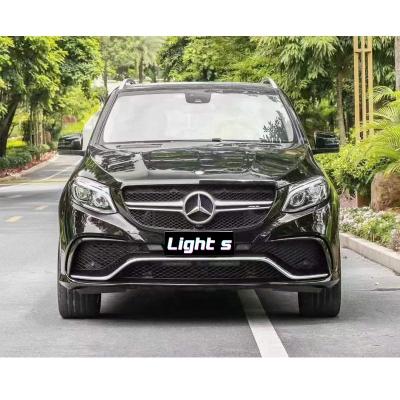 China Hot Selling AMG Body Kit For Mercedes Benz ML W166 Upgrade To GLE63 Model With Front/Headlight Grill Taillight Rear Bumper Set for sale