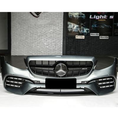 China AMG Body Kit Include Front Bumper Set Rear Lip Exhaust For Mercedes Benz W213 2016-2020 E-Class Upgrade To E63 AMG Style for sale