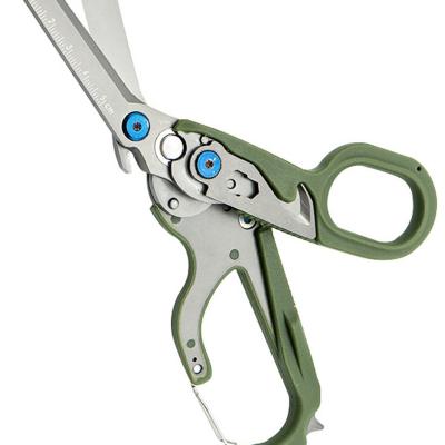 China Universal Cutting 6 in 1 Response Emergency Shears with Metal Scissor Metal Stainless Steel Strap Cutter and Glass Raptor Emergency for sale