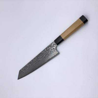 China Professional Kitchen Chef Knife Damascus Knife, High Quality Steel Sharp Blade and Ebony Boxwood Handle VG10 Damascus for sale