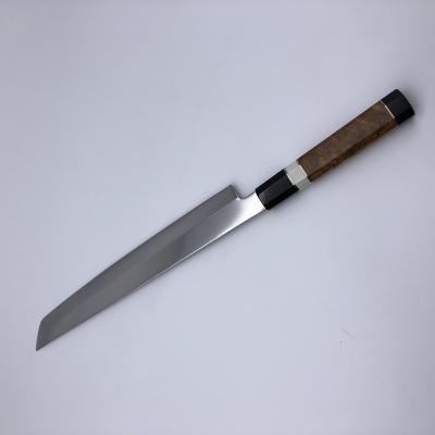 China High Quality Professional Chef Knife Damascus Knife With Steel Sharp Blade And Damascus Wood+G10+ Ebony Handle White Shade for sale