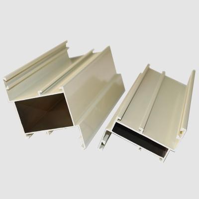 China door & Window Powder Coated Cream Window Door Frame In Kuwait Aluminum Profiles Factory Supplier_Aluminium Casement Window Door Section for sale