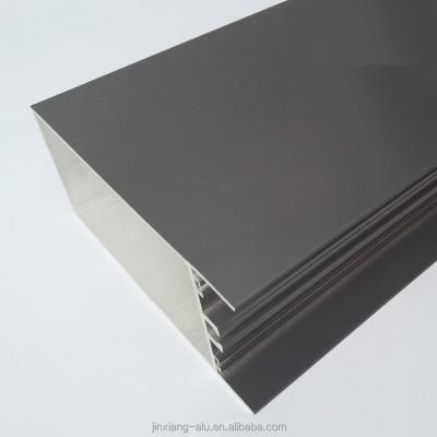 China Bright On Exterior Extrusion Aluminum Profile Powder Coating For Building Curtain Wall for sale