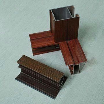 China Multiple Aluminum Profile Wood Color for sale