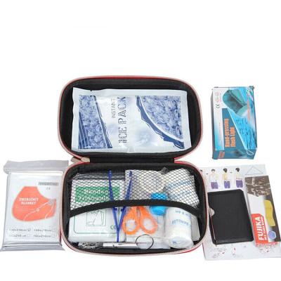 China 18 in 1 Piece Camping Safety Survival Equipment Small Waterproof Car First Aid Kit Emergency Kit for Camping Hiking Home Travel for sale