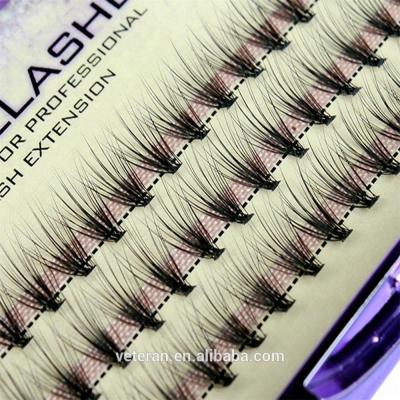 China Veteran Delicate Handmade Diamond 100% Silk Individual Eyelash 10d Extension With Lashes Box Packing for sale