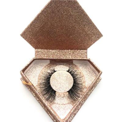 China Crisscross Diamond Lashes Package Private Label Mink Lahes 100% 3d Mink Eyelashes Vendors for sale