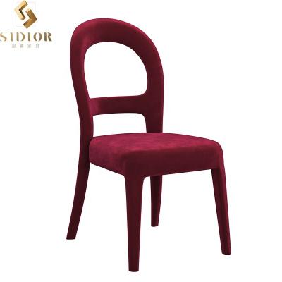 China Cooling Dining Chairs Kitchen Chair Home Furniture Microfiber Upholstered Leather Dining Chair for sale